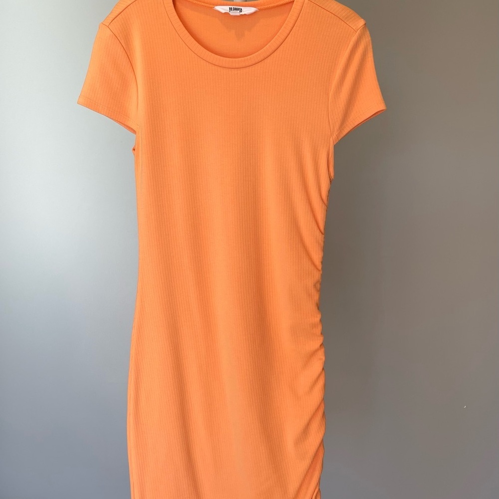 BB Dakota Vibrant Orange Knit Dress Size Medium